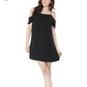 Blush Boutique | Black Off The Shoulder Mini Dress